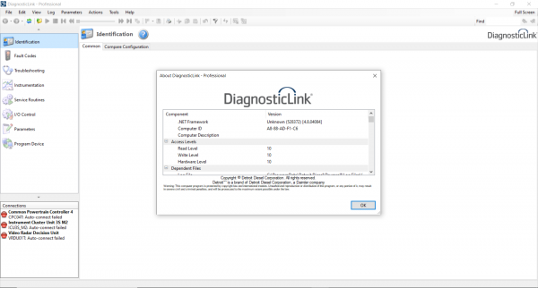 Detroit Diagnostic Link (DDDL 8.09) Engineering level 10 - Image 3