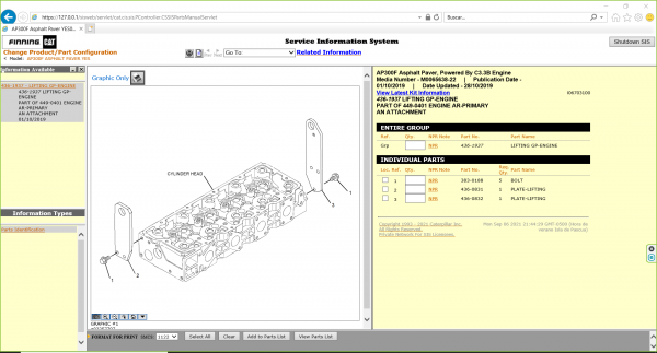 CAT SIS caterpillar 2021 Full Service Dealer - Image 3