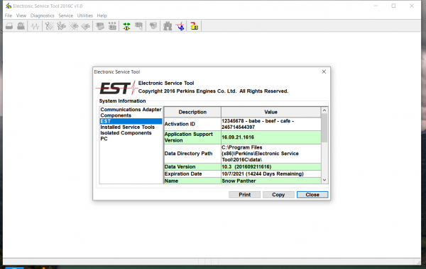 Perkins EST 2016C Electronic Service Tool - Image 2