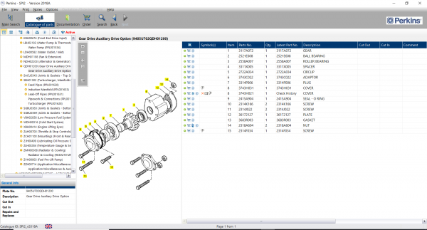 Perkins SPI2 2018A Dealer Parts and Service