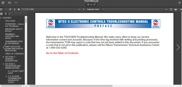 Allison Transmission - WTEC 2 MD/HD/B SERIES TRANSMISSIONS