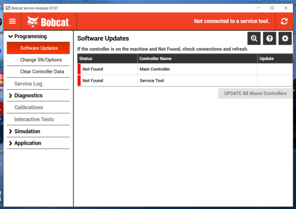 Bobcat Service Analyzer 87.07