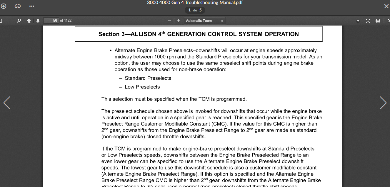 SERVICE MANUAL 3000 AND 4000 SERIES GEN 4 GENERATION - ALLISON ...