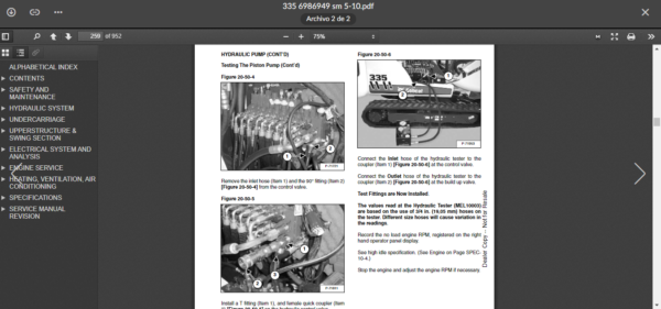 SERVICE MANUAL BOBCAT 335 sms - Image 2