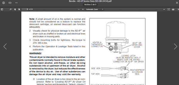 SERVICE MANUAL Bendix Air Brakes - Image 2