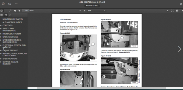 SERVICE MANUAL BOBCAT 442 sms - Image 2