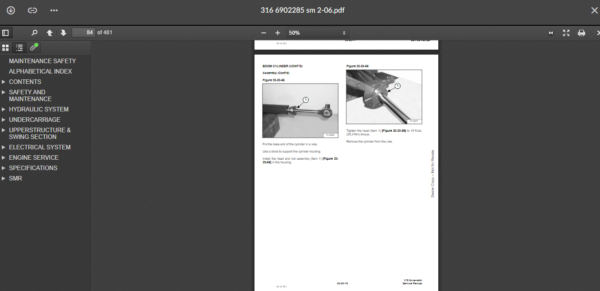 SERVICE MANUAL BOBCAT 316 SMS - Image 2