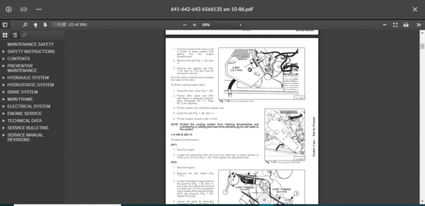 SERVICE MANUAL BOBCAT 641-642-643 sms - Image 2