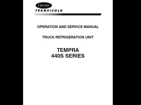 SERVICE MANUAL  Carrie TEMPRA 440S SERIES