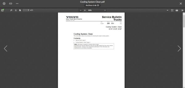 SERVICE MANUAL VOLVO D11 (2009) - Image 2