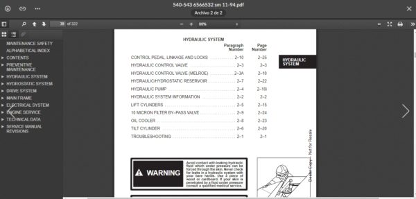 SERVICE MANUAL BOBCAT  540 543 sms - Image 2