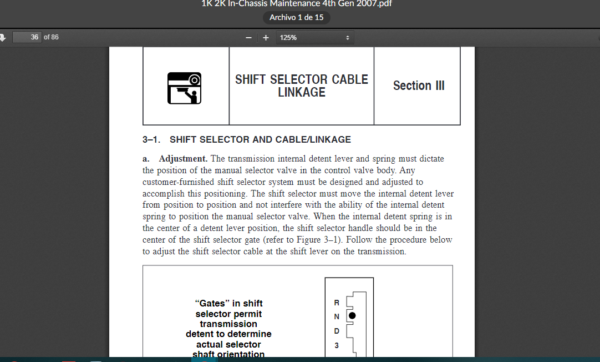 SERVICE MANUAL  In-Chassis Maintenance 4th GENERATION ALLISON - Image 2