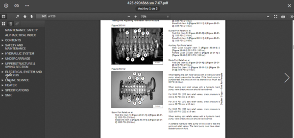 SERVICE MANUAL BOBCAT 425-428 sms - Image 2