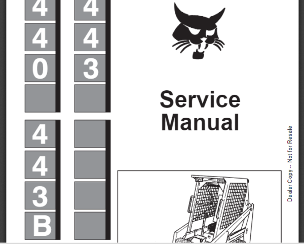 SERVICE MANUAL BOBCAT 440-443-443b sms