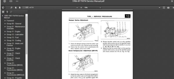 SERVICE MANUAL Fuso FK & FM Series 1986-1987 - Image 3