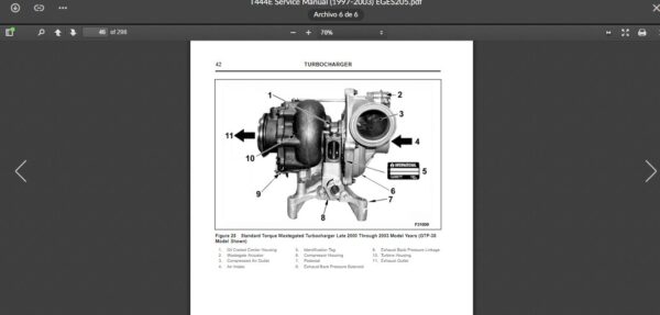 SERVICE MANUAL International Engines T444E - Image 3