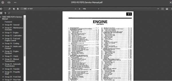 SERVICE MANUALDAF Fuso FE & FG Series 1992-1995 - Image 2