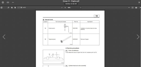 SERVICE MANUAL Fuso FE & FG Series 1996-2001 - Image 2