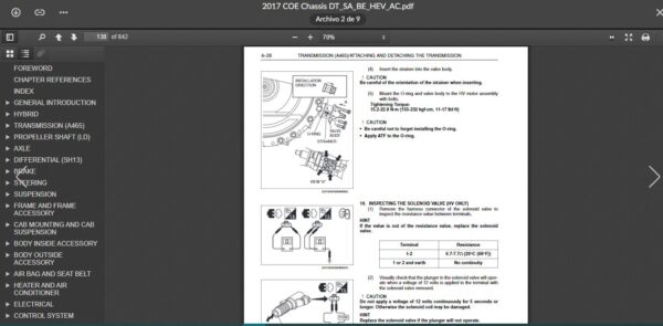 SERVICE MANUAL HINO FD.FE.FF.SG 2017 - Image 2