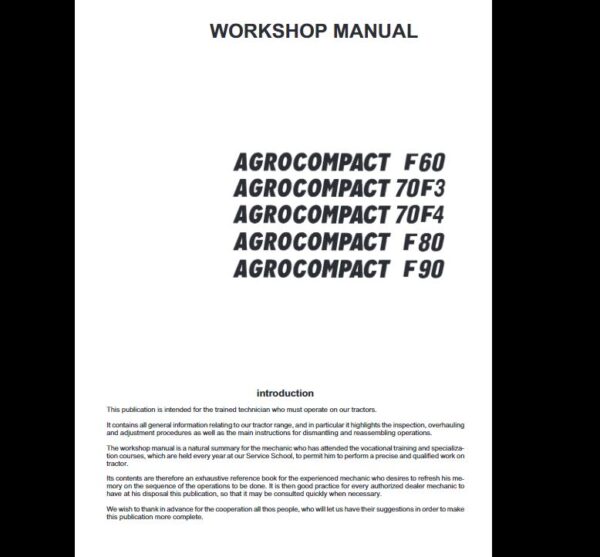 MANUAL SERVICE DEUTZ AGROFARM 85 100