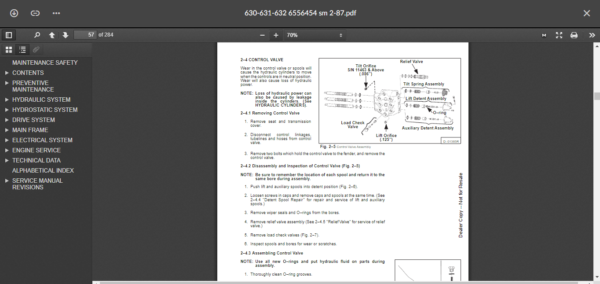 SERVICE MANUAL BOBCAT 630-631-632 sms - Image 2