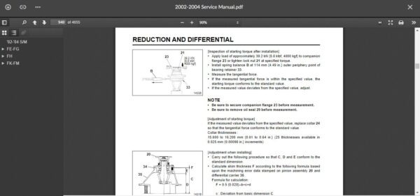 SERVICE MANUAL  Fuso FH Series 2002-2004 - Image 4