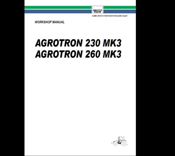 MANUAL SERVICE DEUTZ AGROTRON 230-260