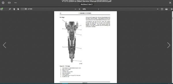 SERVICE MANUAL International Engines VT275 (2004 & Older) - Image 2