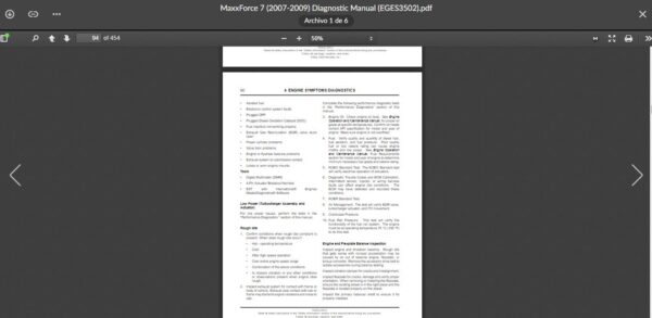 SERVICE MANUAL International Engines MaxxForce 7 (2007-2009) - Image 2