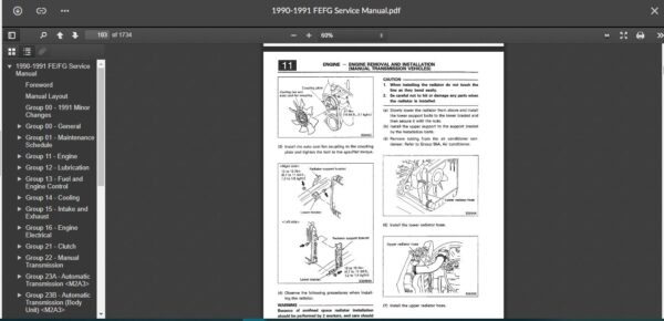 SERVICE MANUALDAF FUSO CANTER FE & FG Series 1990-1991 - Image 5