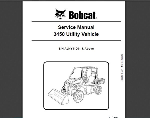 SERVICE MANUAL  BOBCAT  3450 sms