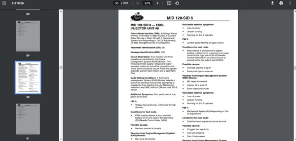 SERVICE MANUAL MACK V-MAC IV (2004 Emissions) - Image 3