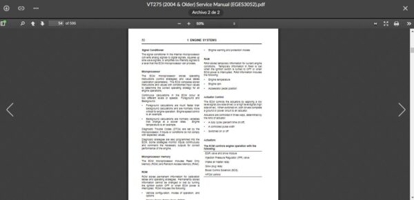 SERVICE MANUAL International Engines VT275 (2004 & Older) - Image 3