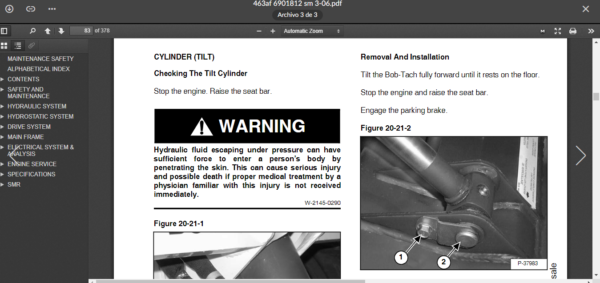 SERVICE MANUAL BOBCAT  463 sms - Image 2