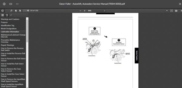 SERVICE MANUAL  Eaton Fuller - Autoshift, Autoselect Service Manual (TRSM-0050) - Image 3