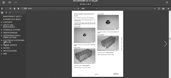 SERVICE MANUAL BOBCAT 323 sms - Image 2