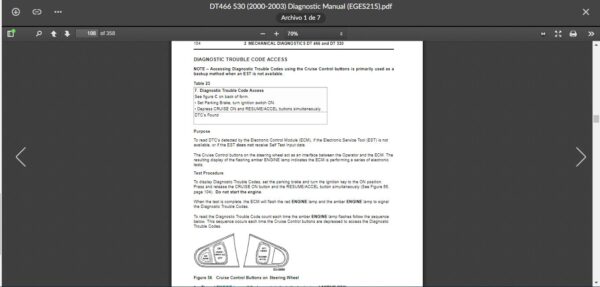 SERVICE MANUAL International Engines DT466 & DT530 (2001-2003) C - Image 4