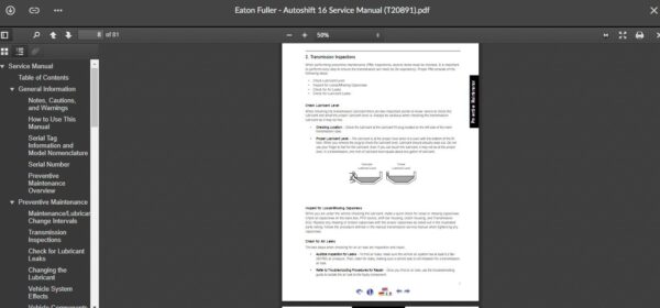 SERVICE MANUAL Eaton Fuller - Autoshift 16 Service Manual (T20891) - Image 3