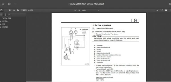 SERVICE MANUALFuso FE & FG Series 2002-2004 - Image 2