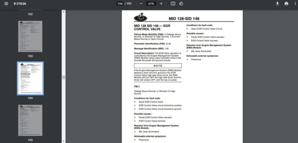 SERVICE MANUAL MACK V-MAC IV (2004 Emissions) - Image 4