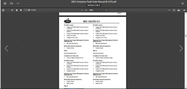 SERVICE MANUAL MACK V-MAC IV 2007 EMISSIONS - Image 3