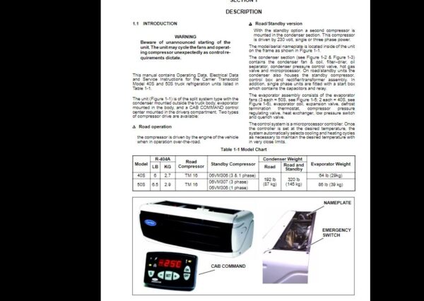 SERVICE MANUAL Carrie Integra 40 50S - Image 3