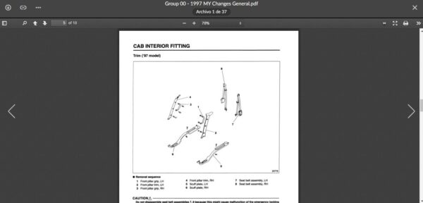 SERVICE MANUAL  Fuso FH Series 1996-2001 - Image 3