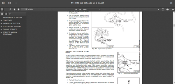 SERVICE MANUAL BOBCAT  444-500-600 sms - Image 4