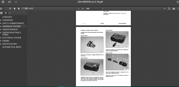 SERVICE MANUAL BOBCAT 324 sms - Image 3