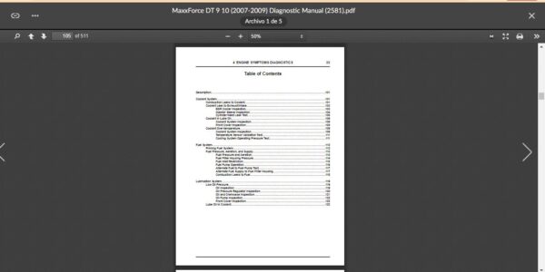 SERVICE MANUAL International Engines MaxxForce DT 9 10 (2007-2009) - Image 4