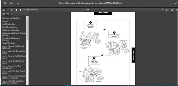 SERVICE MANUAL  Eaton Fuller - Autoshift, Autoselect Service Manual (TRSM-0050) - Image 4