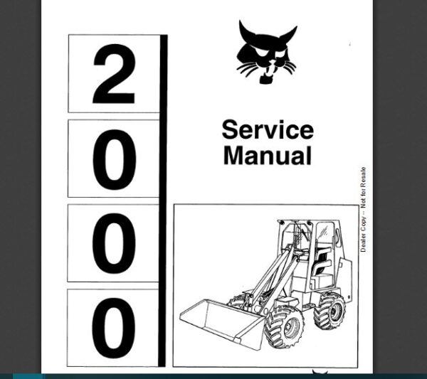 SERVICE MANUAL BOBCAT  2000 sms