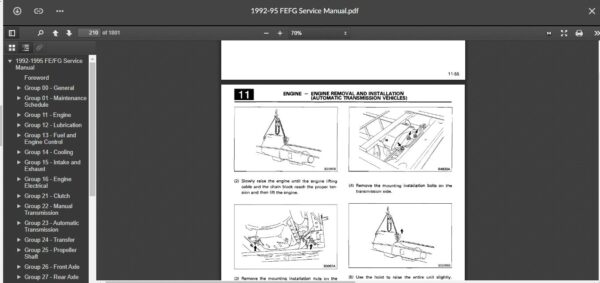 SERVICE MANUALDAF Fuso FE & FG Series 1992-1995 - Image 5