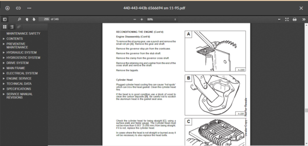 SERVICE MANUAL BOBCAT 440-443-443b sms - Image 5